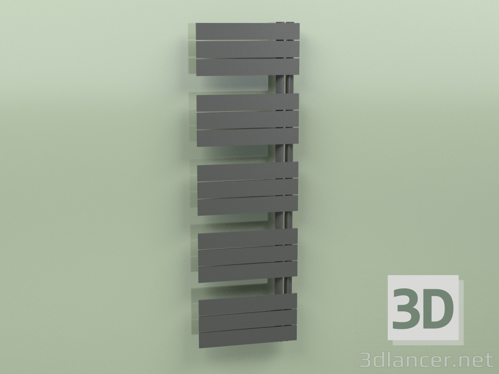 3D modeli Isıtmalı havlu askısı - Elato (1430 x 450, RAL - 9005) - önizleme