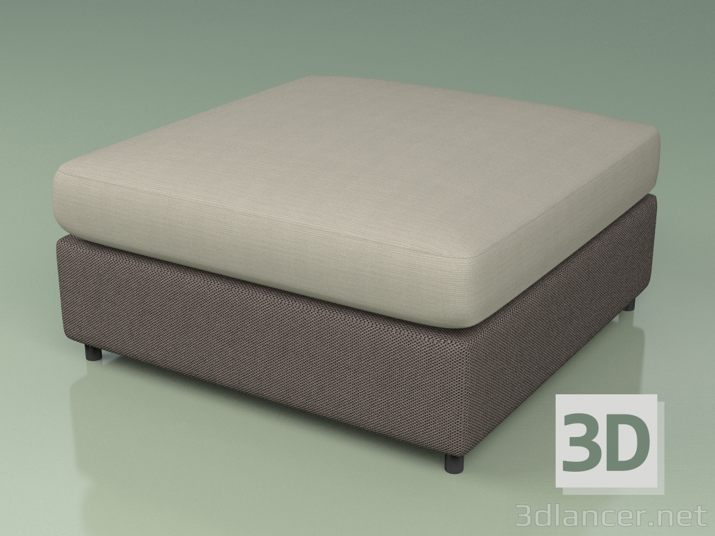 3d model Sofa module 003 (3D Net Gray) - preview