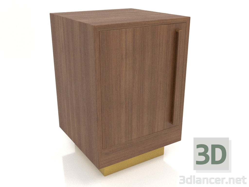 modello 3D Comodino TM 04 (400x400x600, legno marrone chiaro) - anteprima