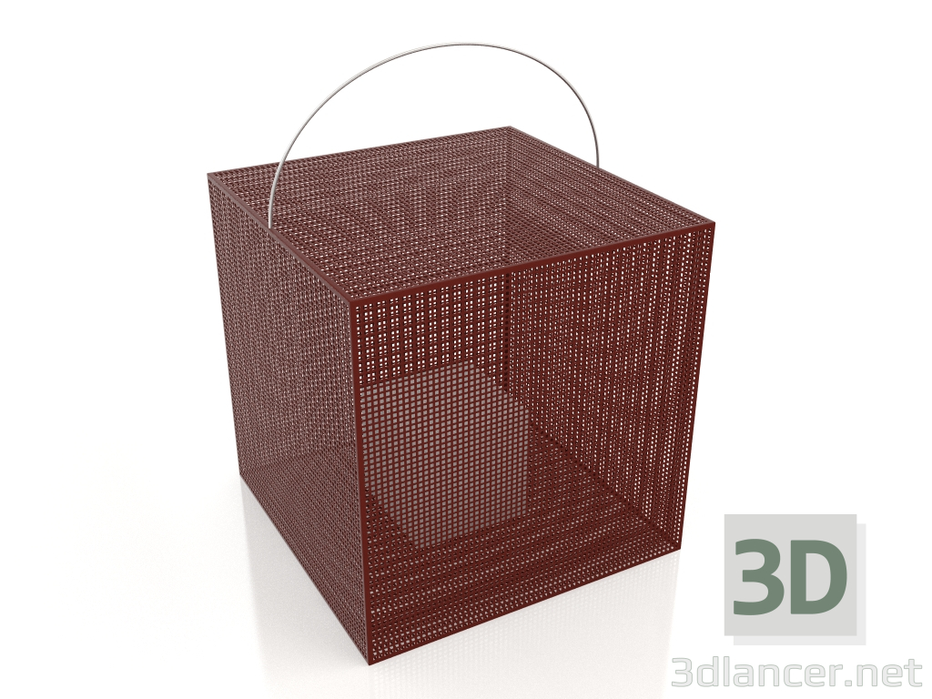 modello 3D Scatola portacandele 3 (Vino rosso) - anteprima
