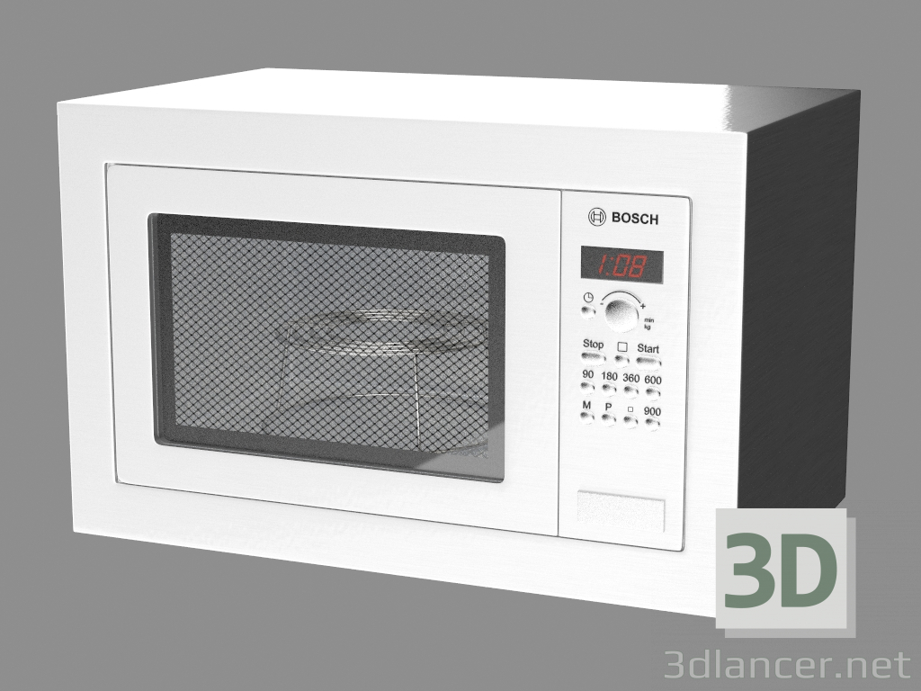 modello 3D Forno a microonde HMT84M451A - anteprima