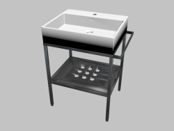 Sink mounted on the table top with console - 60х50 cm Termisto (CDTS6U6S)