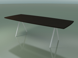 Soap-shaped table 5434 (H 74 - 100x240 cm, 180 ° legs, veneered L21 wenge, V12)