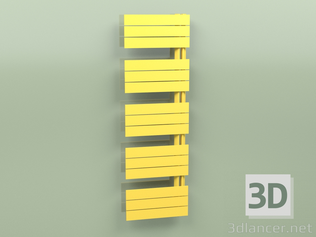 3D modeli Isıtmalı havlu askısı - Elato (1430 x 450, RAL - 1012) - önizleme