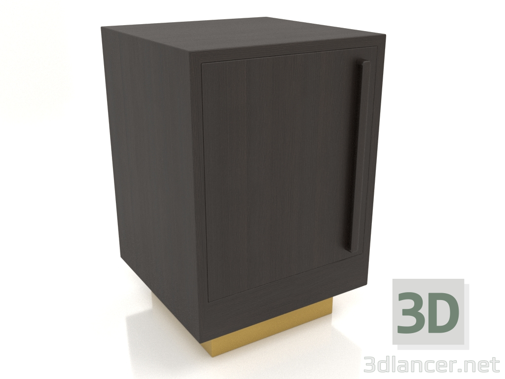 modèle 3D Table de chevet TM 04 (400x400x600, bois brun foncé) - preview