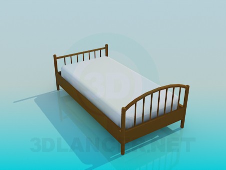 3d модель Кровать для ребенка – превью