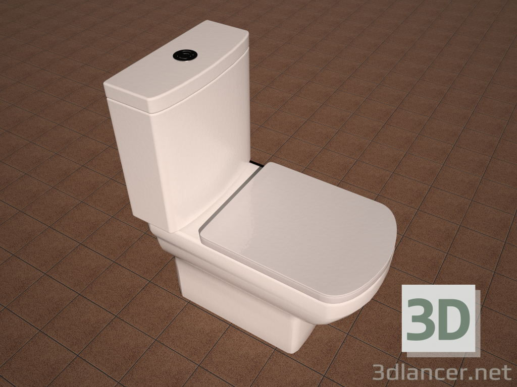 modèle 3D de WC Roca Dama Senso acheter - rendu