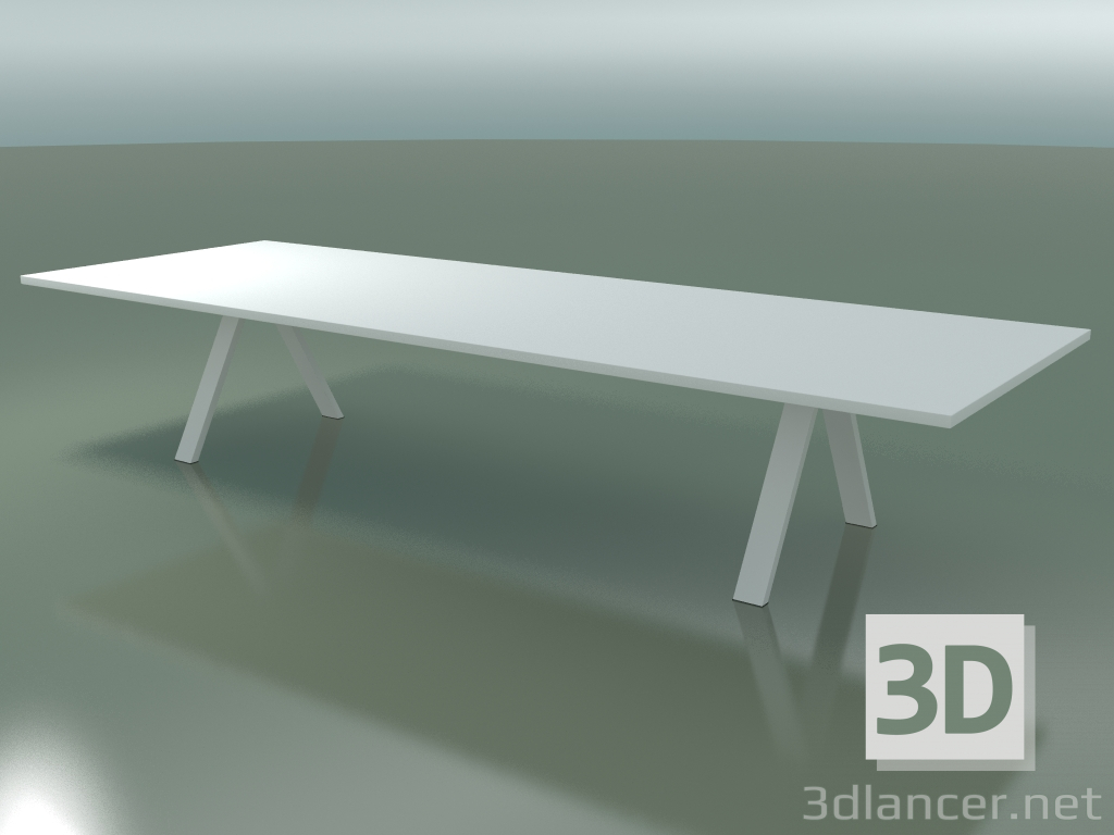 3D modeli Standart tezgah 5000 içeren masa (H 74-390 x 135 cm, F01, kompozisyon 1) - önizleme