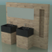 Modelo 3d Sistema de decoração de banheiro (D06) - preview