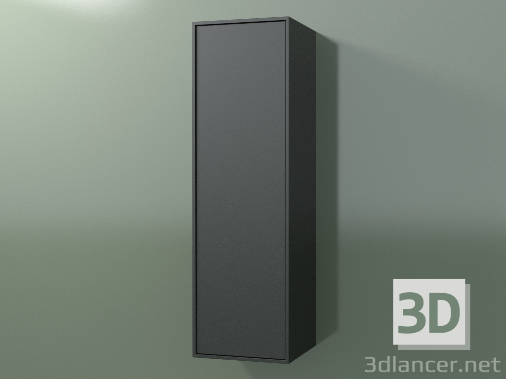 3d model Armario de pared con 1 puerta (8BUBDDD01, 8BUBDDS01, Deep Nocturne C38, L 36, P 36, H 120 cm) - vista previa