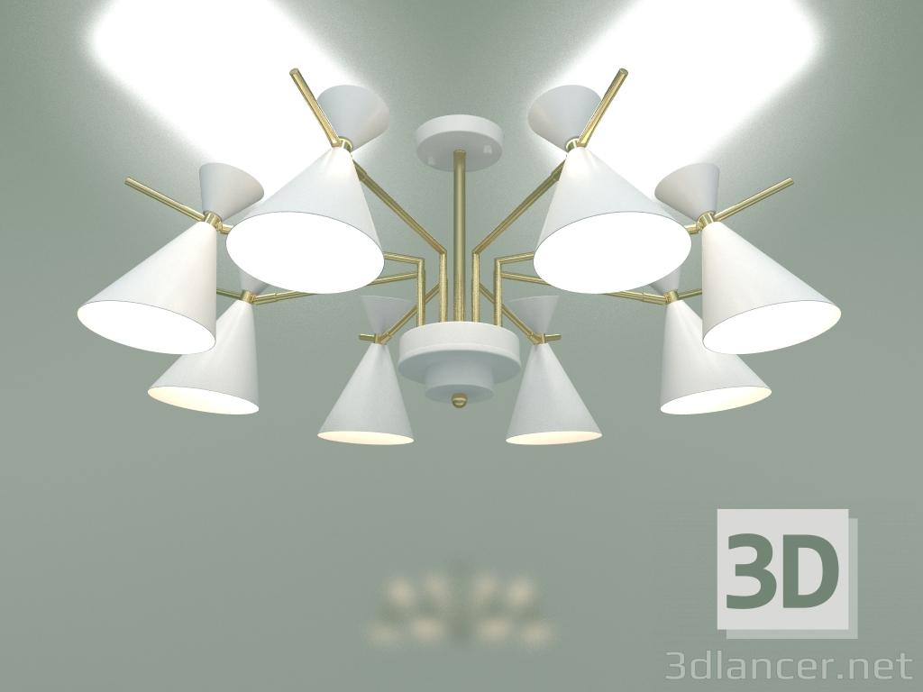 3d model Ceiling chandelier Apart 70114-8 (white) - preview