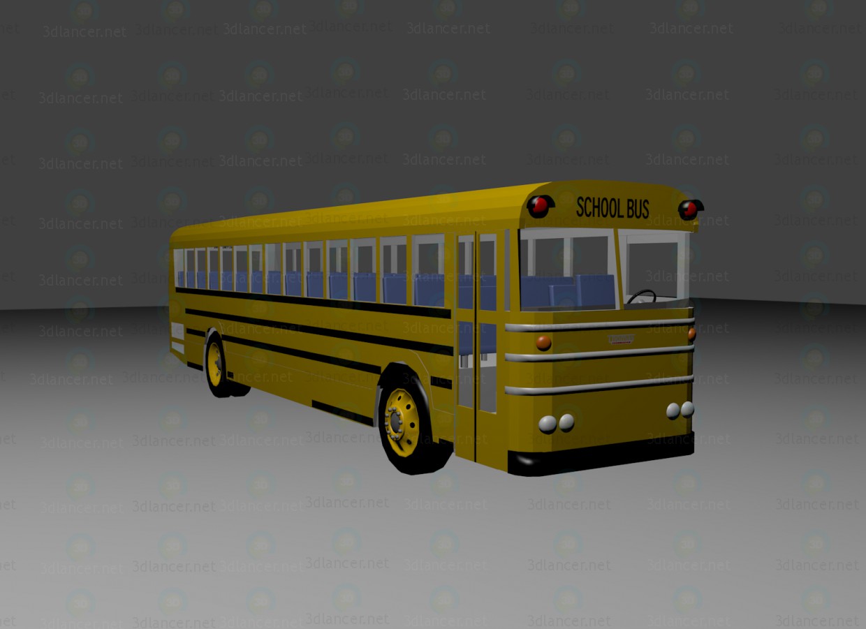 Modelo 3d Ônibus escolar de Saf-T-forro de Thomas - preview