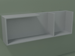 Horizontal shelf (90U19007, Silver Gray C35, L 72, P 12, H 24 cm)