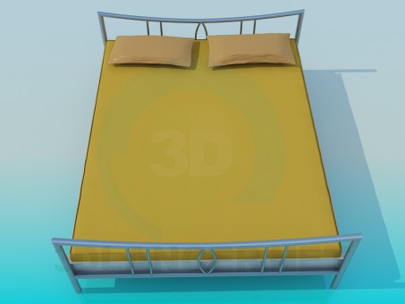 3D modeli Yatak - önizleme