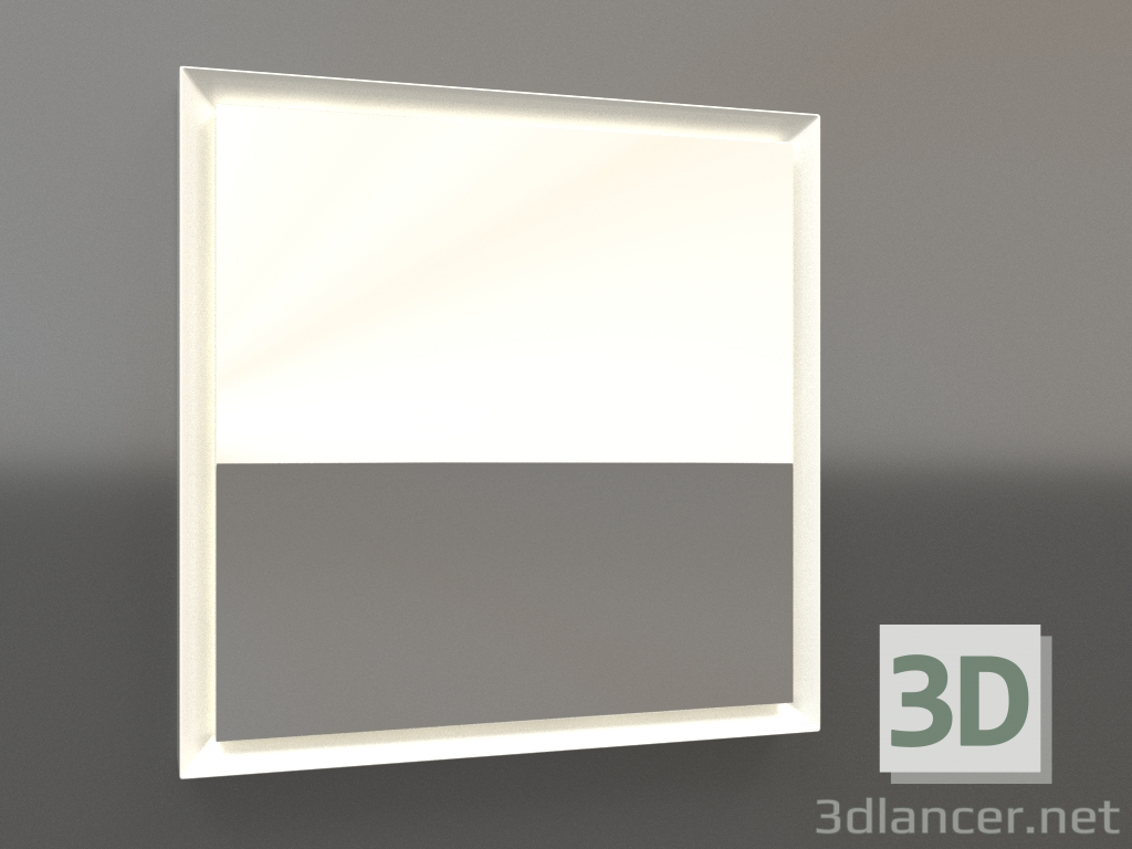 modello 3D Specchio ZL 21 (400x400, plastica bianca) - anteprima