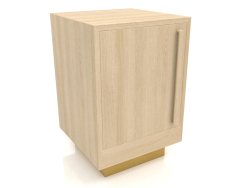 Mesa de cabeceira TM 04 (400x400x600, madeira branca)