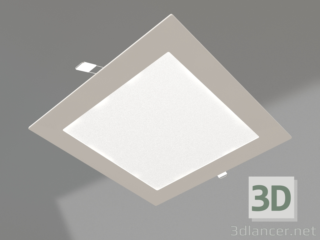 3D Modell Lampe DL-172x172M-15W Tageslichtweiß - Vorschau