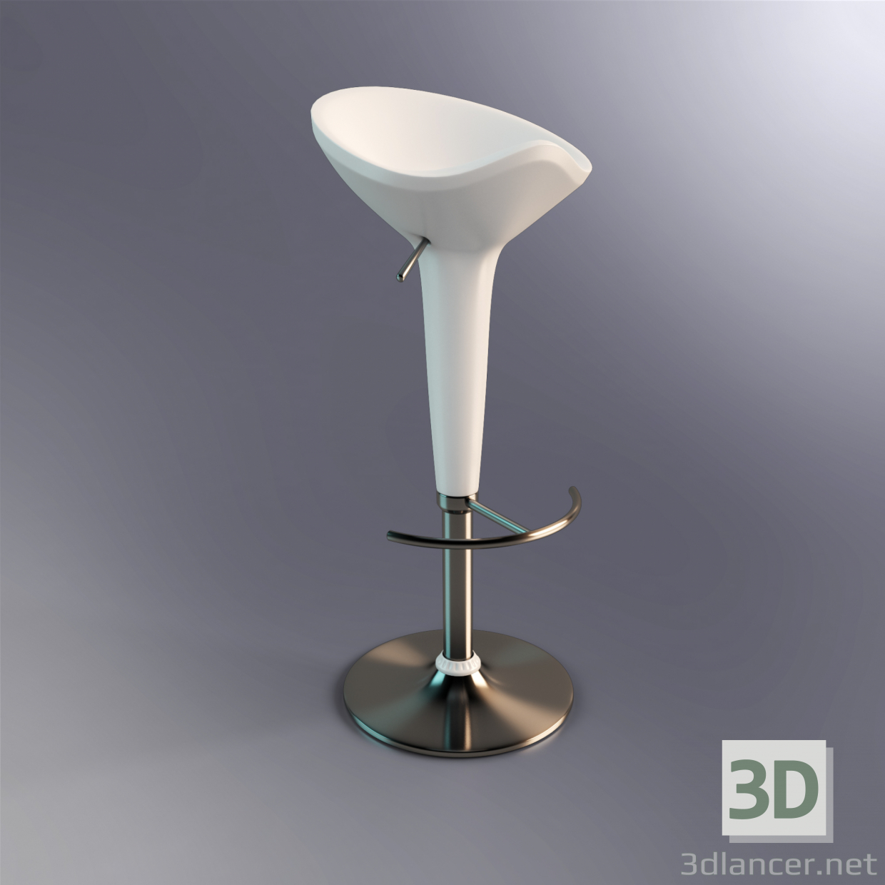modello 3D Sedia raggio bar - anteprima