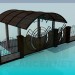 modèle 3D Portes et portail dans l’yard, abri d’auto - preview