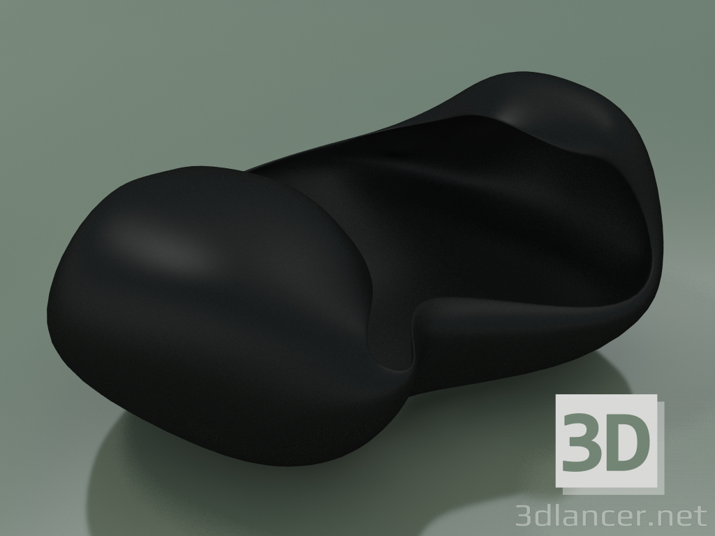 3D modeli Kase Bouble (Mat Siyah) - önizleme