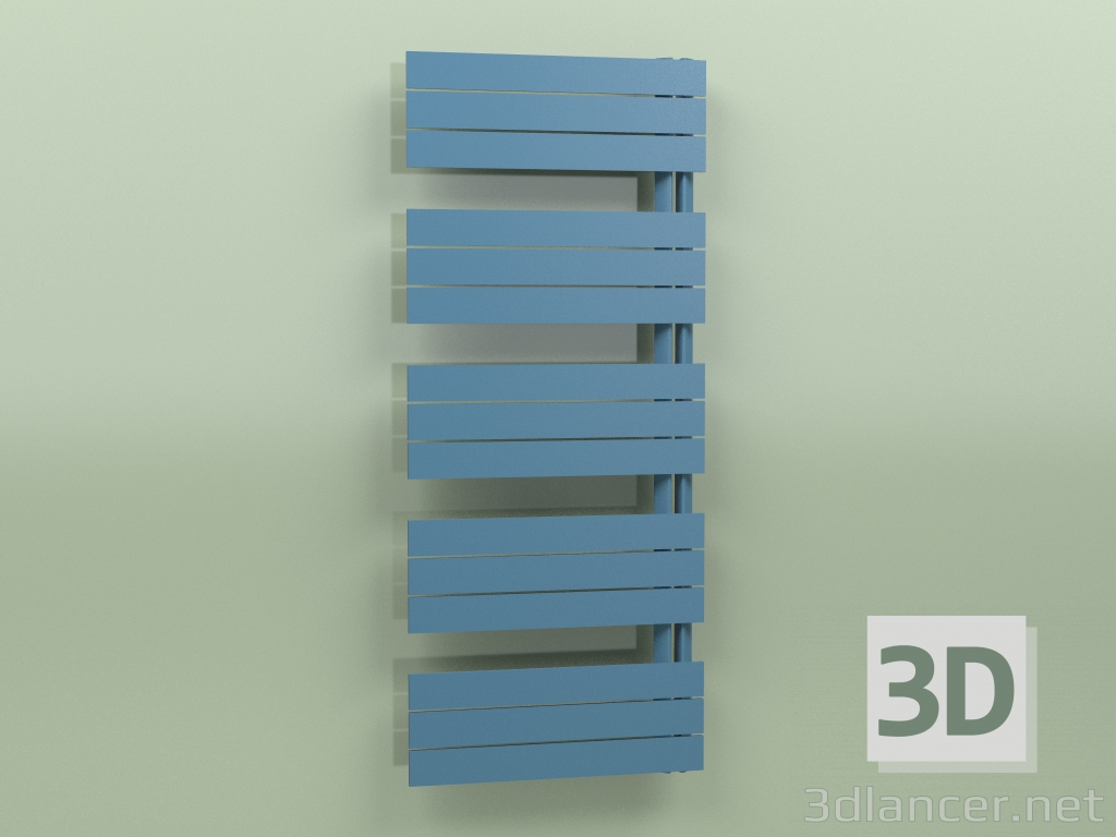 3D modeli Isıtmalı havlu askısı - Elato (1430 x 600, RAL - 5001) - önizleme