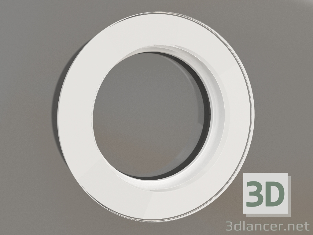 3D modeli 1 gönderi için Favorit Runda'yı çerçevele (beyaz) - önizleme