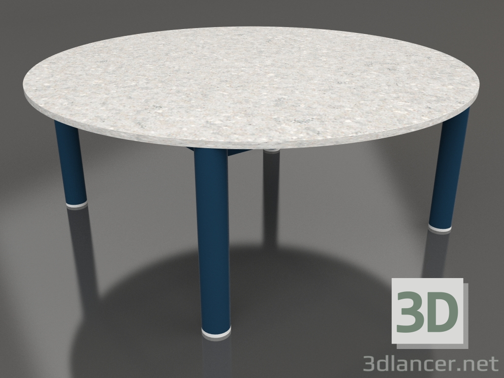 modello 3D Tavolino D 90 (Grigio blu, DEKTON Sirocco) - anteprima