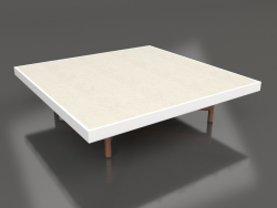 Tavolino quadrato (Bianco, DEKTON Danae)