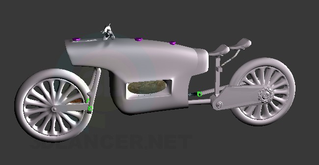 Modelo 3d moto - preview