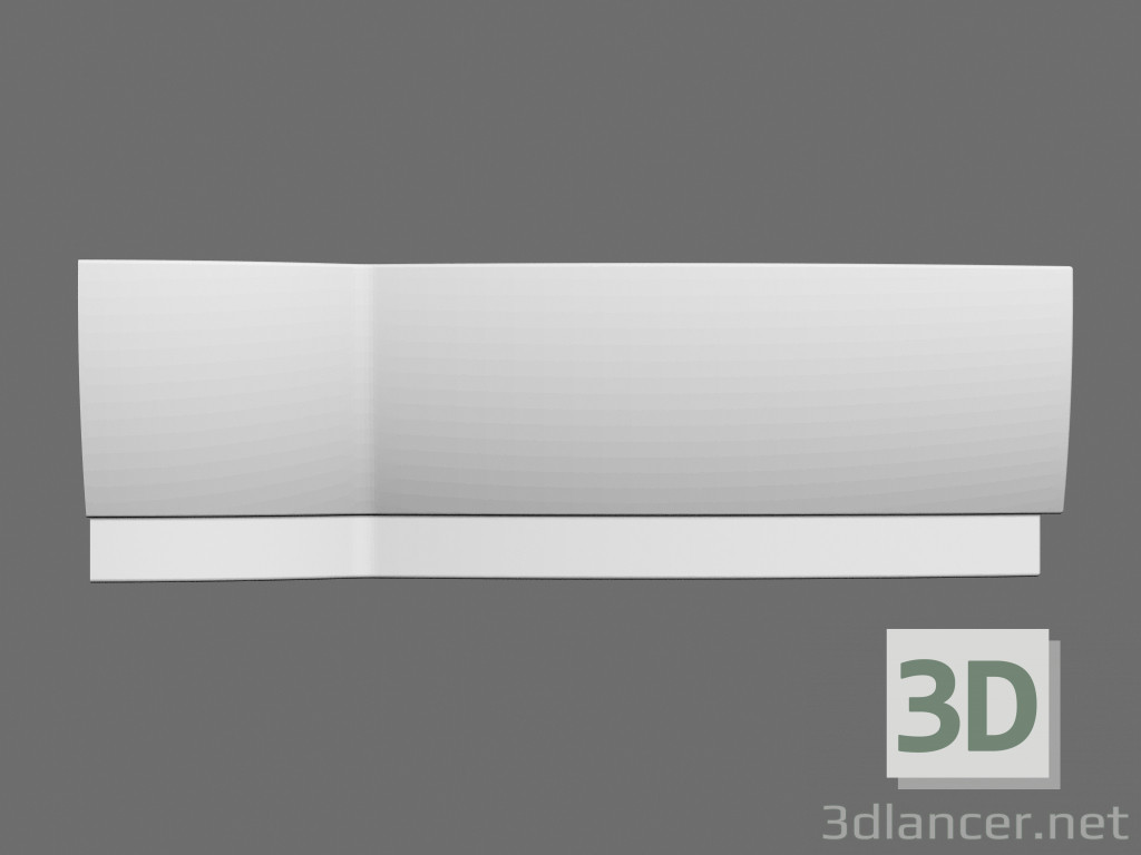 modèle 3D Panneau pour le bain sécurisé L - preview