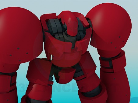 3d model Toy robot - preview
