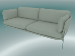 Divano divano (LN3.2, 84x220 H 75cm, gambe cromate, Sunniva 2 811)