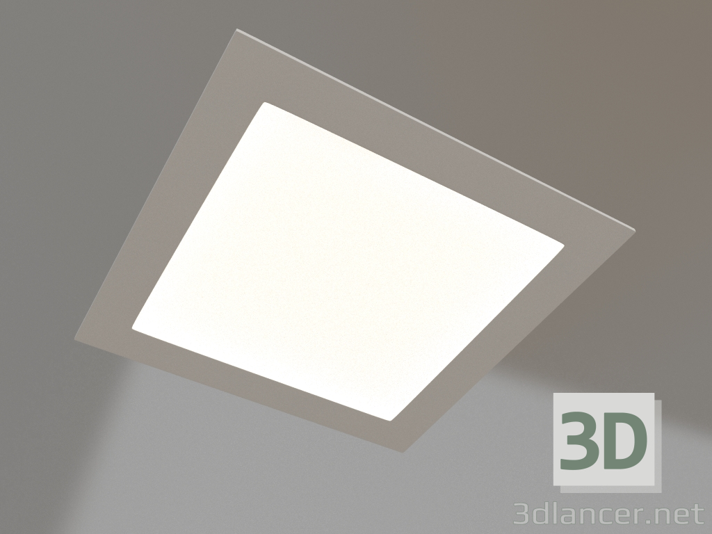 modello 3D Lampada DL-192x192M-18W Bianco Caldo - anteprima