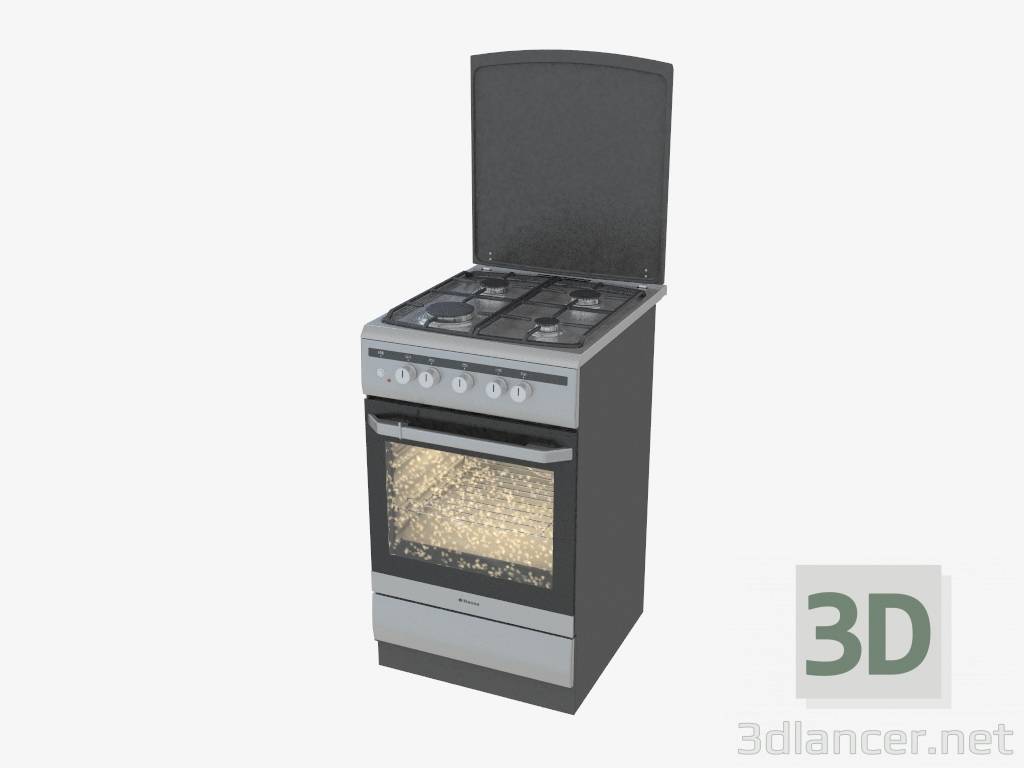 modello 3D Fornello a gas FCGX 53020 Integra - anteprima