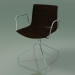 3d model Chair 0357 (swivel, with armrests, without upholstery, wenge) - preview
