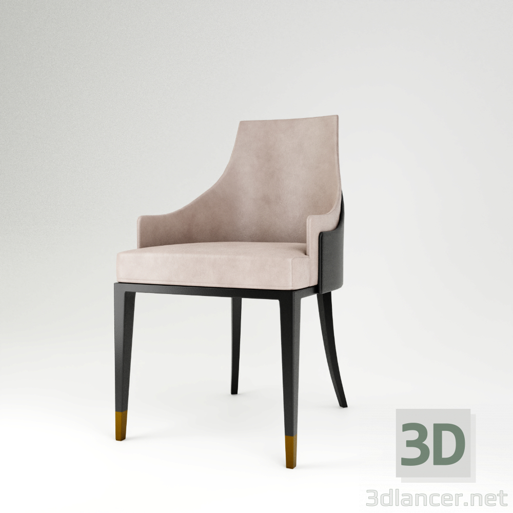 modèle 3D Chaise de salle à manger Bryant - preview