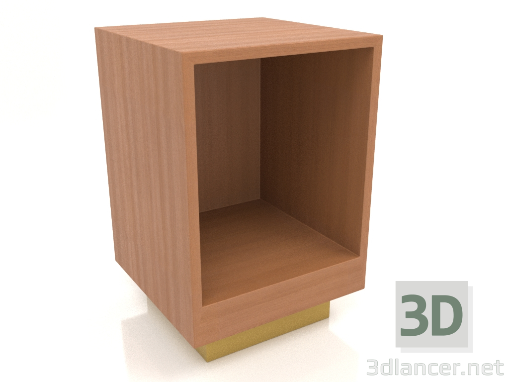 3d model Bedside table without door TM 04 (400x400x600, wood red) - preview