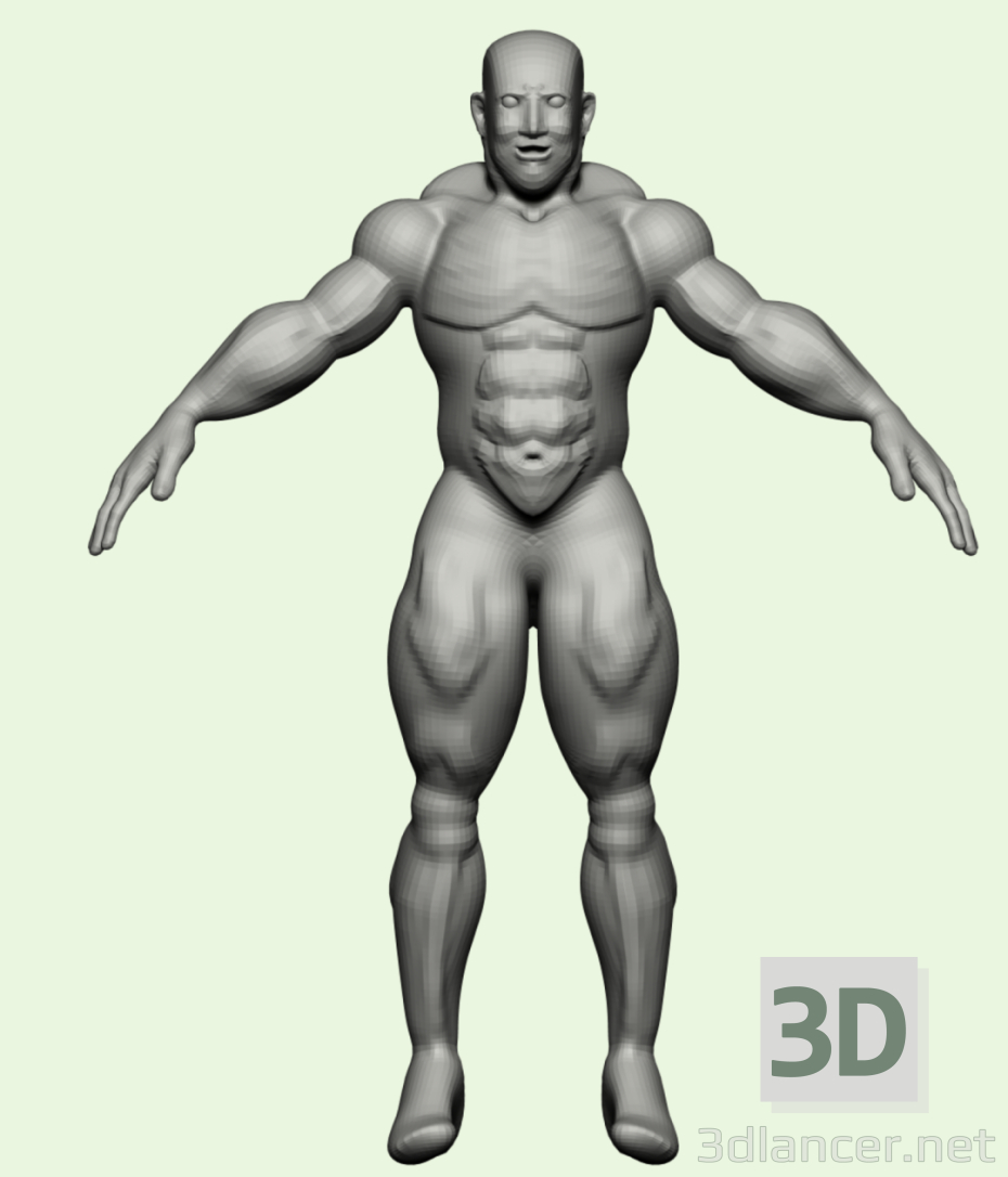 3d model El hombre - vista previa