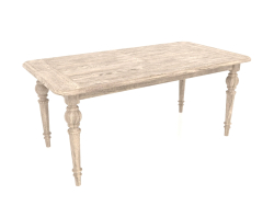 Mesa de comedor corredera, plegada, 1800 mm (roble blanco)