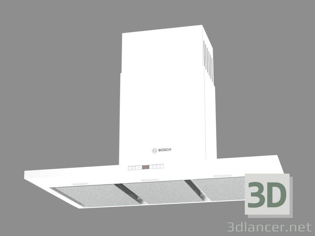 modello 3D Cappuccio a parete DWB091E51A - anteprima