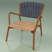 3d model Chair 227 (Metal Rust, Padded Belt Gray-Blue) - preview