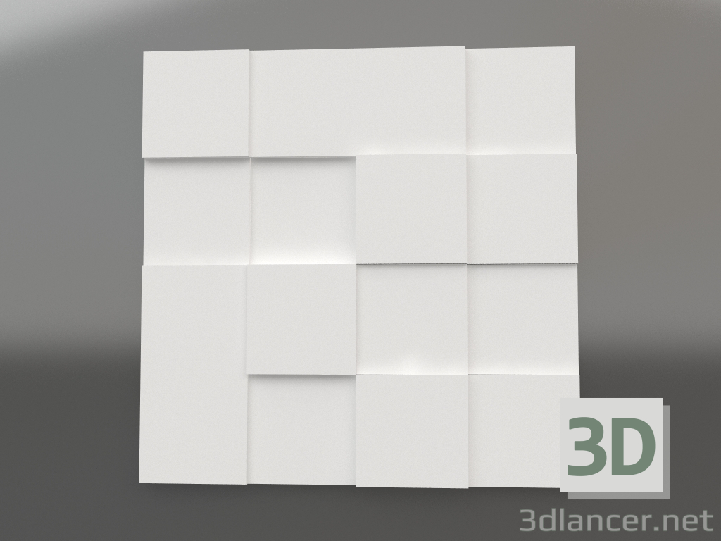 Modelo 3d painel 3d 026 - preview