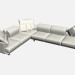 3d model Esquina del sofá 1 Alexis - vista previa