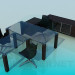 3D modeli Bir çalışma için mobilya - önizleme
