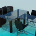 3D modeli Bir çalışma için mobilya - önizleme