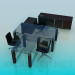 3d модель Мебель для рабочего кабинета – превью