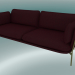 3 डी मॉडल सोफा सोफा (LN3.2, 84x220 H 75cm, कांस्य पैर, Sunniva 2 662) - पूर्वावलोकन
