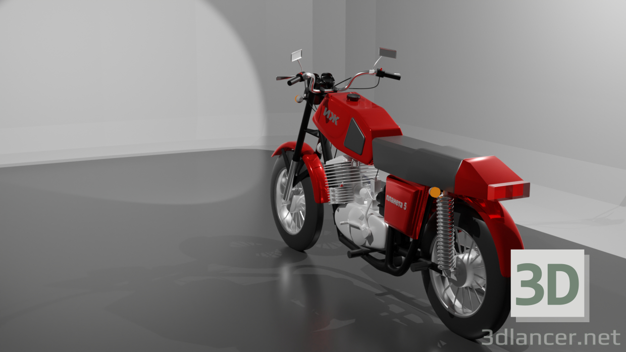 3d мотоцикл СССР модель купить - ракурс