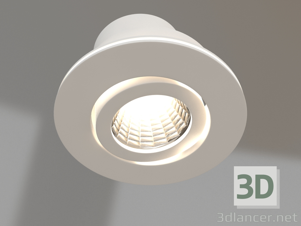 3d model Lámpara LED LTM-R50WH 5W Blanco 25grados - vista previa