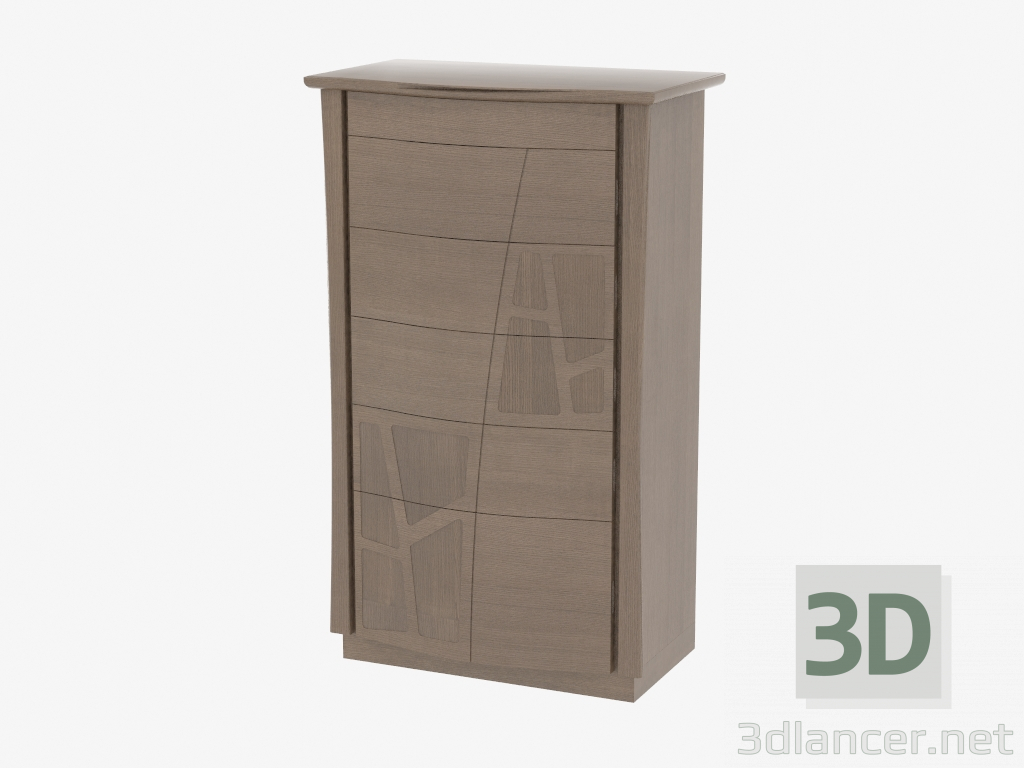 3d model Chest high with 6 drawers on the SEMONZ base - preview